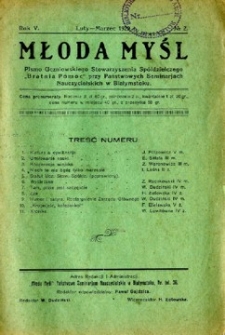 Młoda Myśl 1929, R. 5 Nr 2 Luty-Marzec