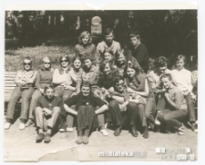 Zdjęcie grupowe podczas wycieczki objazdowej, Nowy Targ, maj 1969 r.