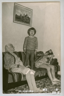 Babcia z prawnuczkiem, Białystok, 1976 r.