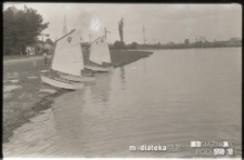 Kurs żeglarski dla dzieci i młodzieży na Stawach Dojlidzkich, Białystok, lata 60. 70. XX w.
