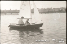 Kurs żeglarski dla dzieci i młodzieży na Stawach Dojlidzkich, Białystok, lata 60. 70. XX w.