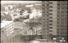 Widok z wieżowca w kierunku ul. Wojskowej, 1975 r.
