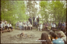 Obchody pięćdziesięciolecia 9. Białostockiej Drużyny Harcerzy "Błękitna Dziewiątka" im. Stefana Czarnieckiego, Baza Hufca ZHP Białystok w Borkach, 18.05.1996