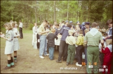 Obchody pięćdziesięciolecia 9. Białostockiej Drużyny Harcerzy "Błękitna Dziewiątka" im. Stefana Czarnieckiego, Baza Hufca ZHP Białystok w Borkach, 18.05.1996