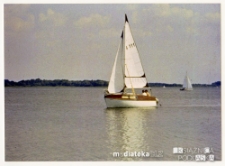 Jacht Okaz A-111, typ Karaś 450 na jeziorze, 1987-2006 r.