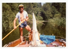 Rejs jachtem Okaz A-111, typ Karaś 450 po rzece Sapina, 5.07.1994