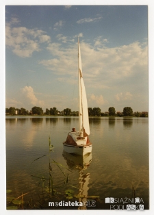 Żaglówka Amigo A-222, typ Pasja 383 na jeziorze Rajgrodzkim, 1992-2015 r.