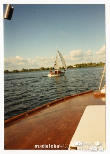 Żaglówka Amigo A-222, typ Pasja 383 na jeziorze Rajgrodzkim, 1992-2015 r.