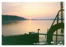 Zachód słońca nad południowym brzegiem jeziora Gołdapiwo, 11.07.1994