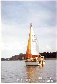 Łódka Odys A-060, typ Plus na jeziorze, 1979-89 r.