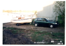 Jacht Okaz A-111, typ Karaś 450 podczepiony pod samochód, 1987-2006 r.