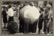 Uroczyste wręczenie świadectw z okazji zakończenia roku szkolnego 1978/1979, Białystok, Technikum Kolejowe w Starosielcach