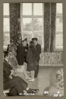 Uroczystość z okazji Dnia Kolejarza, Białystok, Technikum Kolejowe w Starosielcach, 12 września 1986 r.