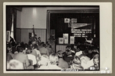 Uroczystości z okazji Wojewódzkiego Podsumowania Współzawodnictwa Komend Szkolonych w OHP w roku szkolnym 1985/1986 (Szkoła Patriotycznego Wychowania), Białystok, Technikum Kolejowe w Starosielcach