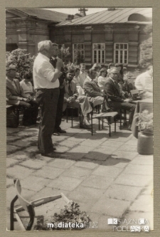 Uroczyste pożegnanie maturzystów, Białystok, Technikum Kolejowe w Starosielcach, 1982 r.