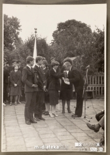 Uroczystość zakończenia roku szkolnego 1985/1986, Białystok, Technikum Kolejowe w Starosielcach