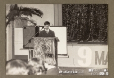 Uroczystość z okazji Dnia Zwycięstwa - wystawa plakatów, Białystok, Technikum Kolejowe w Starosielcach, 10 maja 1985 r.