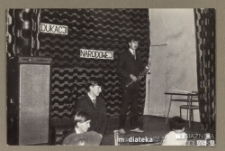 Uroczystość z okazji Dnia Nauczyciela, Białystok, Technikum Kolejowe w Starosielcach, 1985 r.