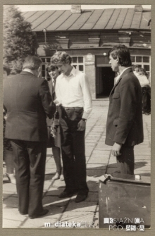 Uroczystość z okazji zakończenia roku szkolnego, Białystok, Technikum Kolejowe w Starosielcach, czerwiec 1983 r.