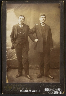 Karta gabinetowa Józefa Czerewacza wykonana w atelier fotograficznym, Białystok - ok. 1913 r.