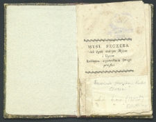 Mysl Szczera iak bydź dobrym Mężem i Oycem Każdemu z powołania swego przystoi.