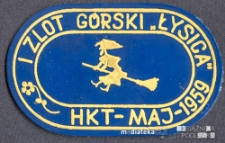 Plakietka I Zlotu Górskiego ''Łysica'' Harcerskiego Klubu Turystycznego, Góry Świętokrzyskie, 1959 r.