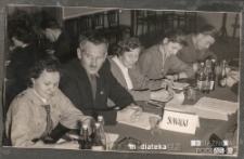 Zjazd wojewódzki Związku Harcerstwa Polskiego, Hufiec Suwałki, Dom Partii, Plac Niezależnego Zrzeszenia Studentów 1, Białystok, 1957-58 r.