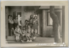 Harcerki na obozie, Węgry, Balaton, 1974 r.