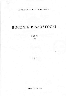 Rocznik Białostocki T. 6