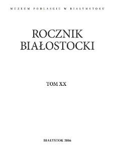 Rocznik Białostocki T. 20