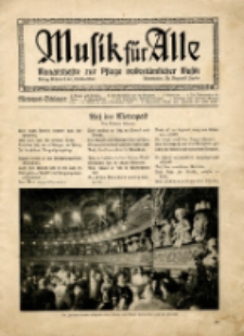 Musik für Alle : Monatshefte zur Pflege volkstümlicher. Heft VII, Nr. 10
