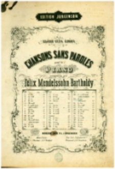 Lieder ohne Worte. Fortepian. A-dur. op.62 nr 6.