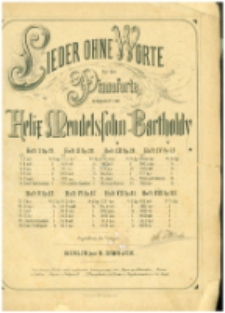 Lieder ohne Worte. Fortepian. c-moll. op. 38 nr 14.
