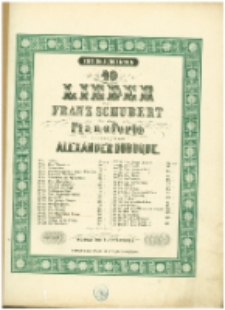 Lieder. Fortepian. Des Mädchens Klage .D.191. (aranż.)