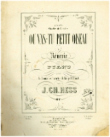 Où vas-tu petit oiseau : Rêverie pour Piano sur le Romance favirite de Léopold Amat : Op. 17