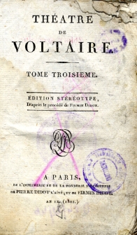 Théatre de Voltaire. T. 3