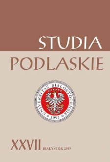 Studia Podlaskie. T. 27