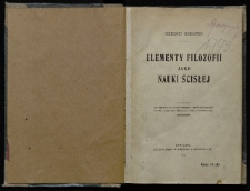 Elementy filozofii jako nauki ścisłej