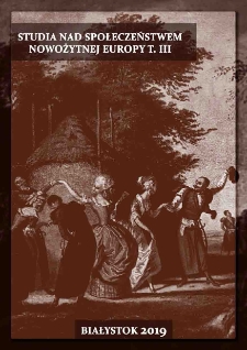Studia nad społeczeństwem nowożytnej Europy. T. 3