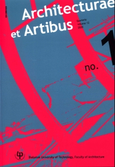 Architecturae et Artibus. Vol.12, no.1