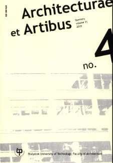 Architecturae et Artibus. Vol.11, no.4