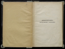 Architektonika zmysłowości i rozsądku