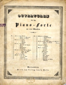 Gazza ladra. Uwertura (aranż.)