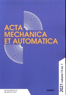 Acta Mechanica et Automatica Vol. 15 no 1