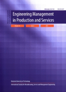 Engineering Management in Production and Services. Vol. 13, iss. 2