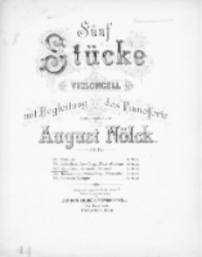 Ständchen. Wiolonczela, fortepian Op. 15. Nr 3.