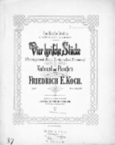 Vier lyrische Stücke. Wiolonczela, fortepian Op. 14.