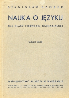 Nauka o języku dla klasy 1 gimnazjalnej