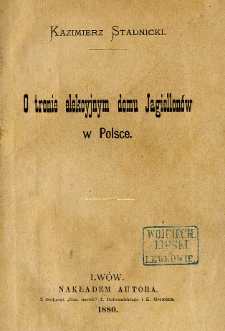 O tronie elekcyjnym domu Jagiellonów w Polsce