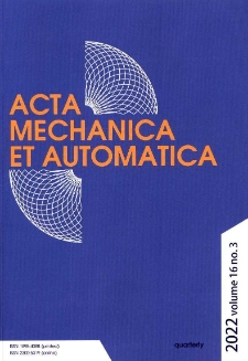 Acta Mechanica et Automatica. Vol. 16, no 3